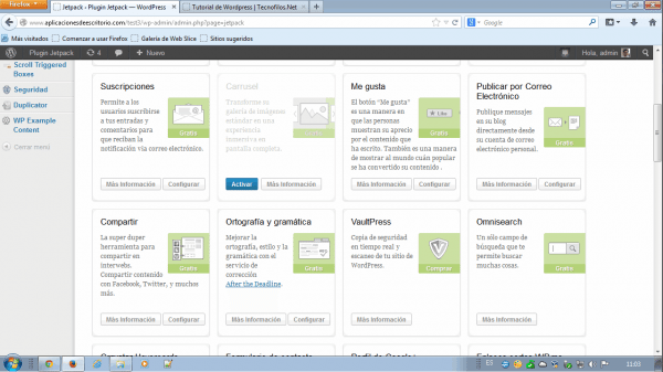 jetpack wordpress carrusel