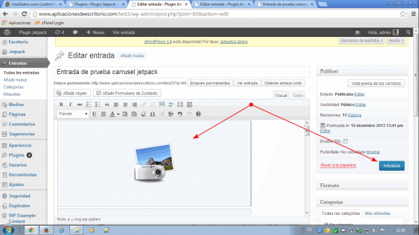 jetpack wordpress carrusel