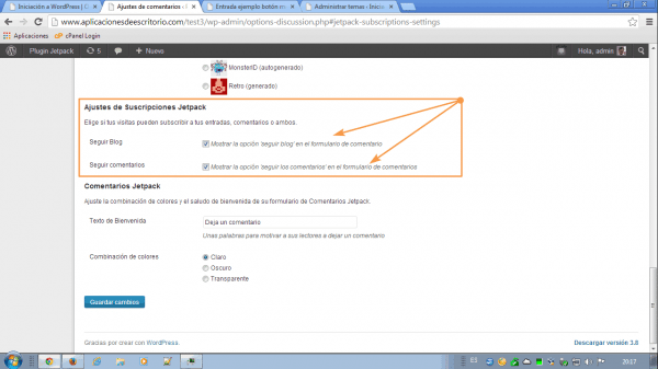 jetpack wordpress suscripciones