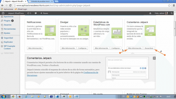 jetpack wordpress comentarios