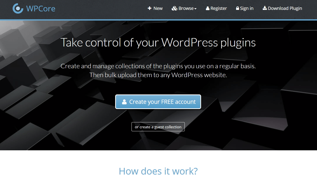 wpcore.com colecciona e instala de golpe una lista de plugins
