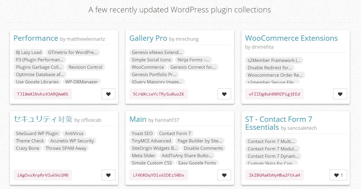 Colecciones de plugins recientemente actualizadas