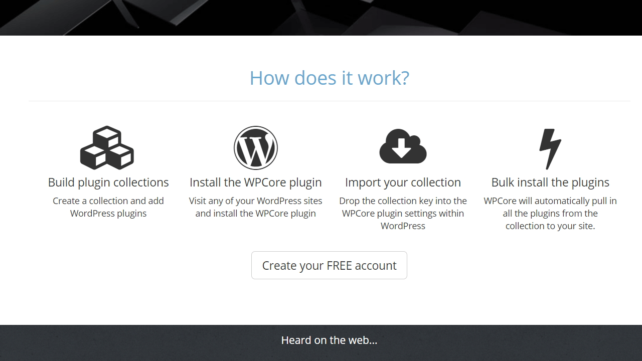 resumen gráfico sobre como funciona wpcore.com