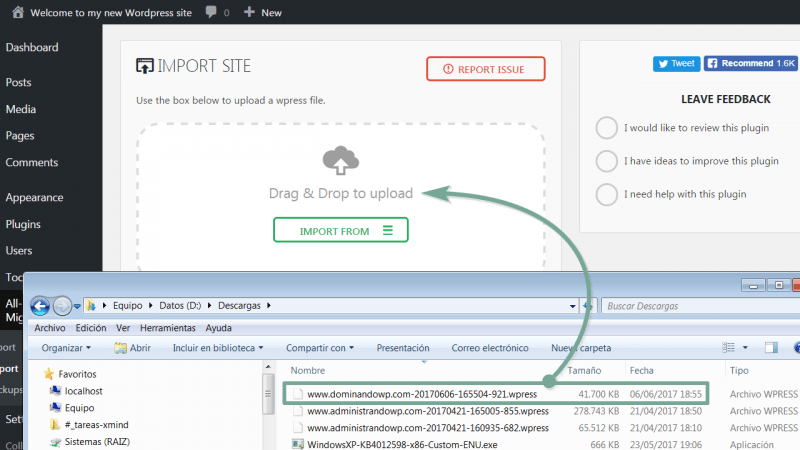 All in One WP Migration