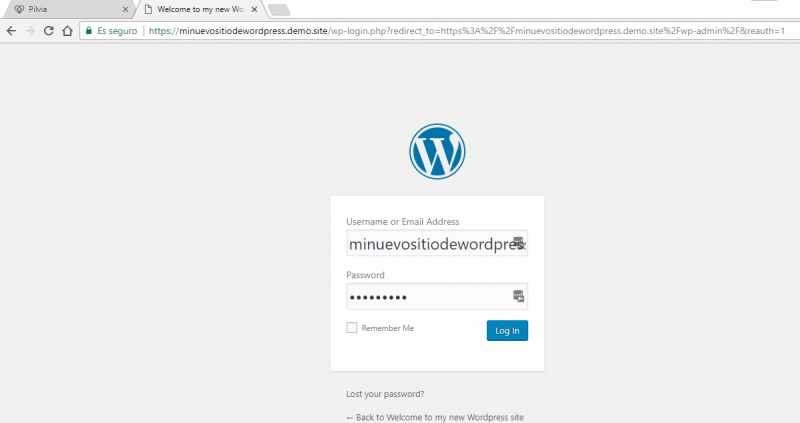 Login de WordPress