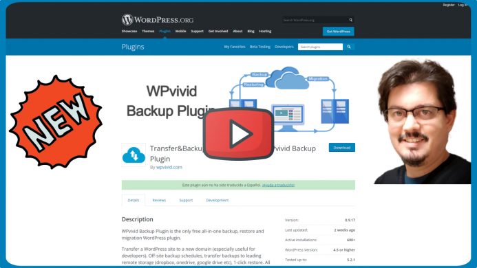 WPvivid Backup nuevo plugin para hacer copias de seguridad con WordPress